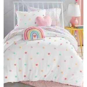 Charter Club Kids Tufted Pom-Pom Twin Comforter & Sham